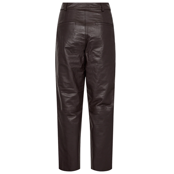Ivy Copenhagen Ali Kylie Leather Bukser, Expresso Brown 